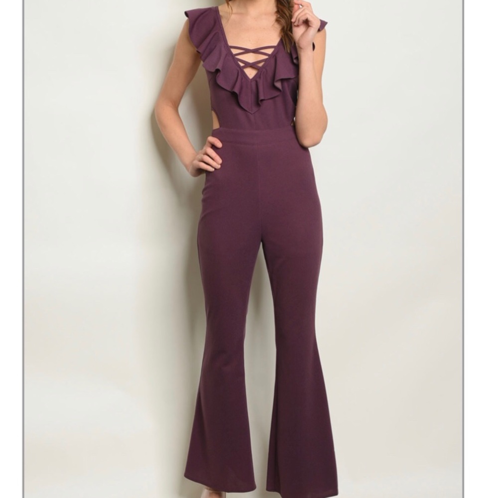 Purple sexy jumpsuit